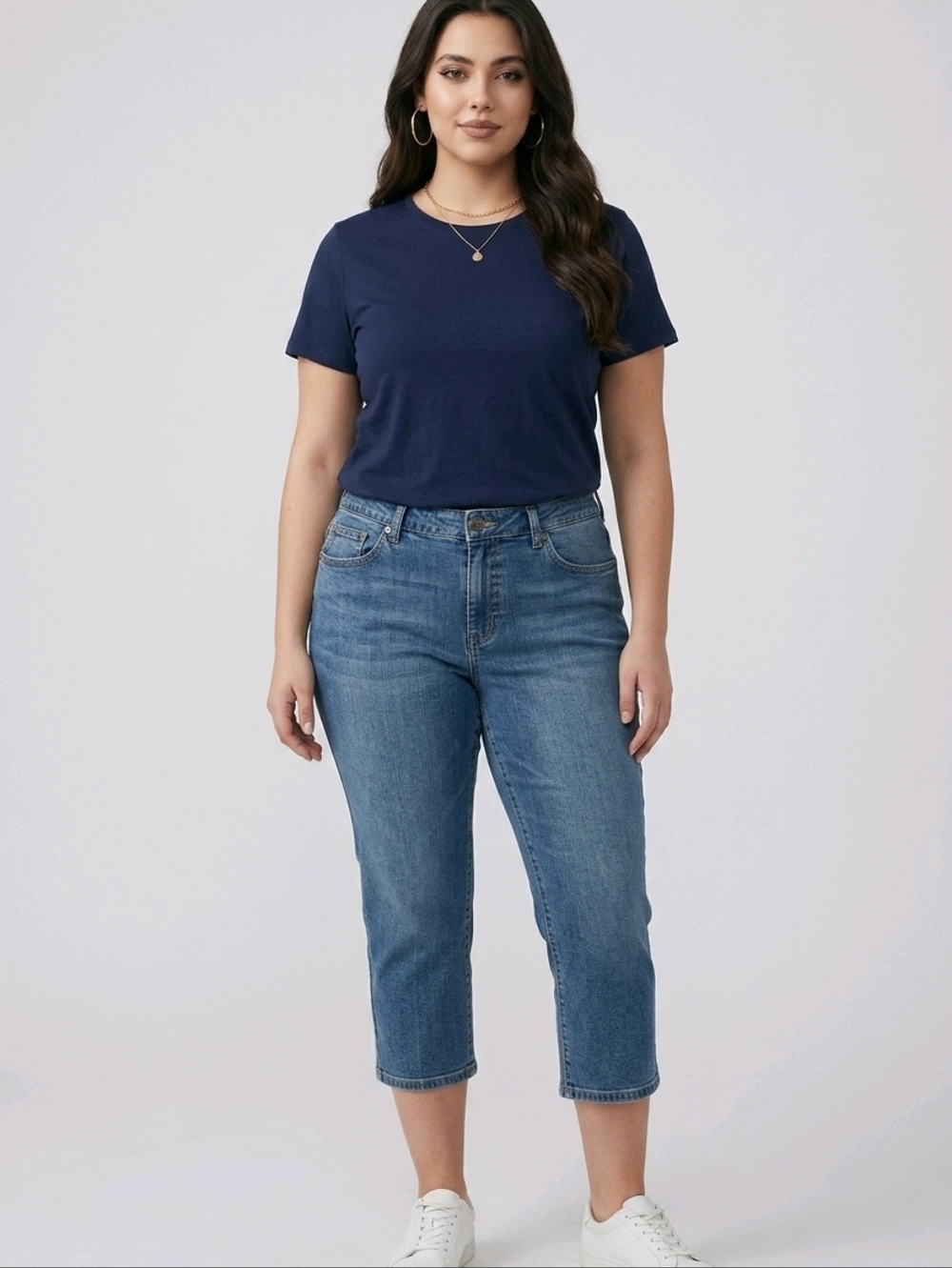 NWT Gloria Vanderbilt Classic Stretch Capri Jeans ~sz 8
